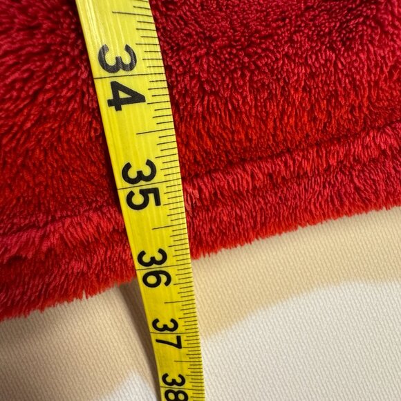 Blu Chic Lounge Robe Plush Red One Size Cozy Soft Pockets - Picture 9 of 9